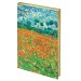 Книжка записная A5, 80 л., клетка, кожзам, Greenwich Line, «Vision. Van Gogh. Poppy field» NA5_30772