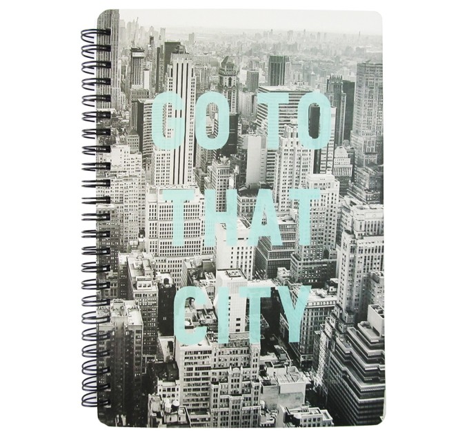 Блокнот A5, 80 л., на пружине, «CITY» ВХ-А5-4108-1-4