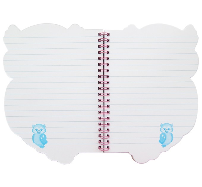 Блокнот 200х150 мм, 60 л., фигурный на гребне, «Сова в наушниках» EFXZ00002-1-1