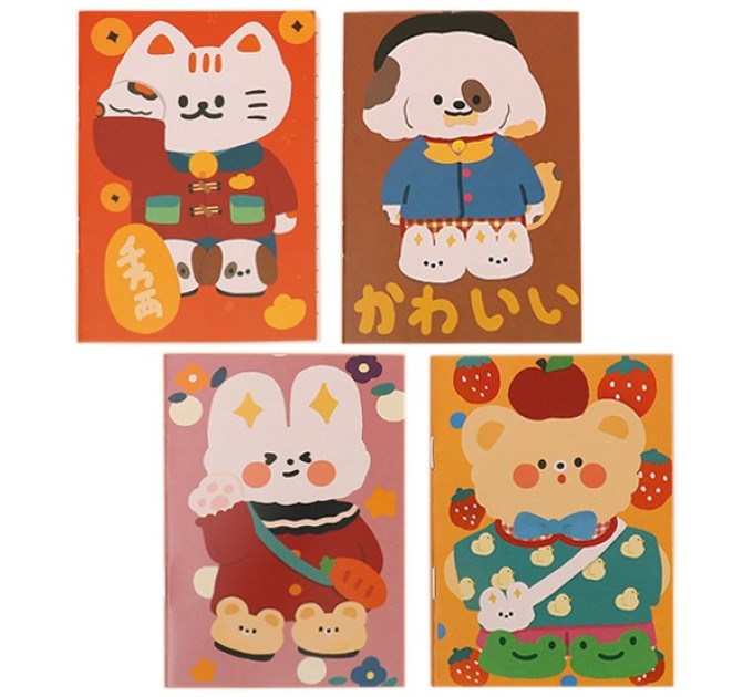 Блокнот 120х85 мм, 16 л., «Зверушки» EFL00020A7-1-4