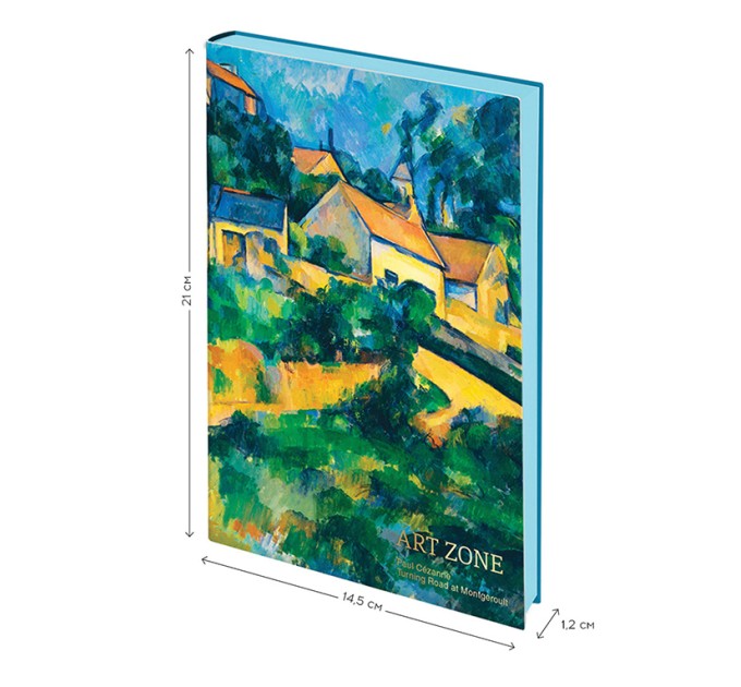 Книжка записная A5, 80 л., лайт, кожзам, Greenwich Line «Vision. Cezanne. Turning Road» NA5b_30786