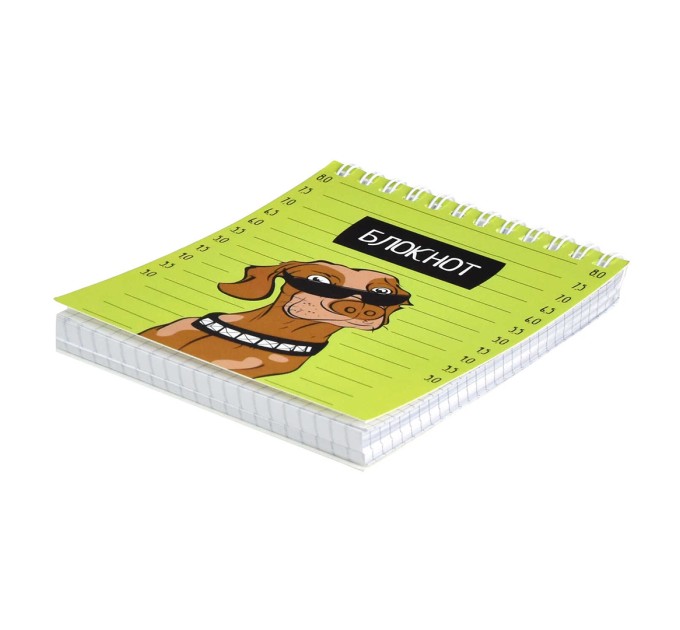 Блокнот А6, 120 л., на гребне, «Собака под следствием» 58054