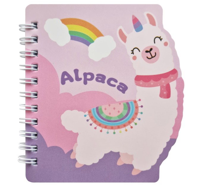 Блокнот 130х100 мм, 60 л., на гребне, «ALPACA» WB-95502