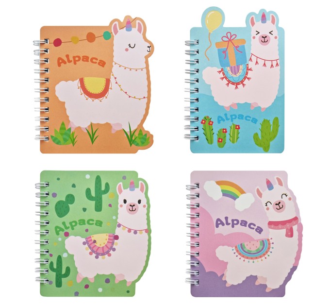 Блокнот 130х100 мм, 60 л., на гребне, «ALPACA» WB-95502