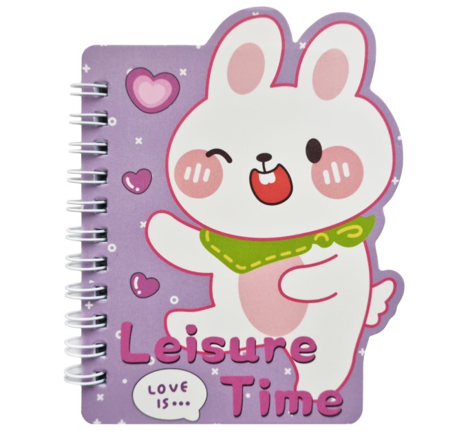 Блокнот 130х100 мм, 60 л., на гребне, «ANIMAL» WB-95495