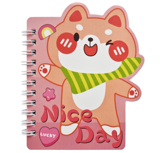 Блокнот 130х100 мм, 60 л., на гребне, «ANIMAL» WB-95495