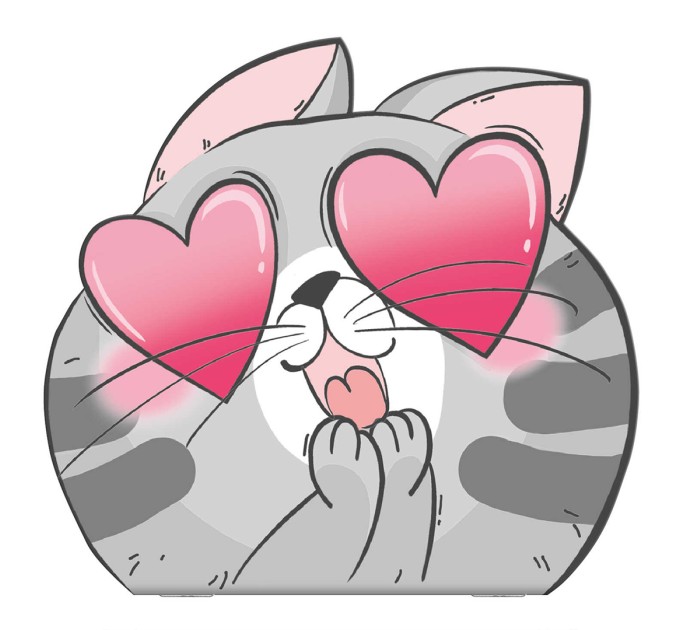 Блокнот 120х117, 30 л., на скобе, «Котик» 64493