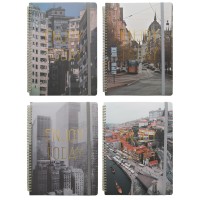 Блокнот A4, 80 л., на гребне, резинка, «ENJOY TODAY» BXR9989A4-1-4