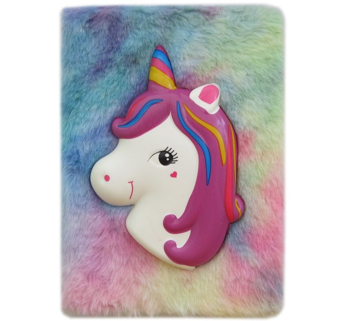 Блокнот A5, 80 л., плюшевый, «Единорог» EFMJ00001А5-2