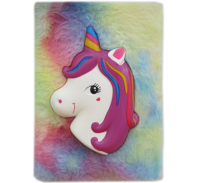 Блокнот A5, 80 л., плюшевый, «Единорог» EFMJ00001А5-2