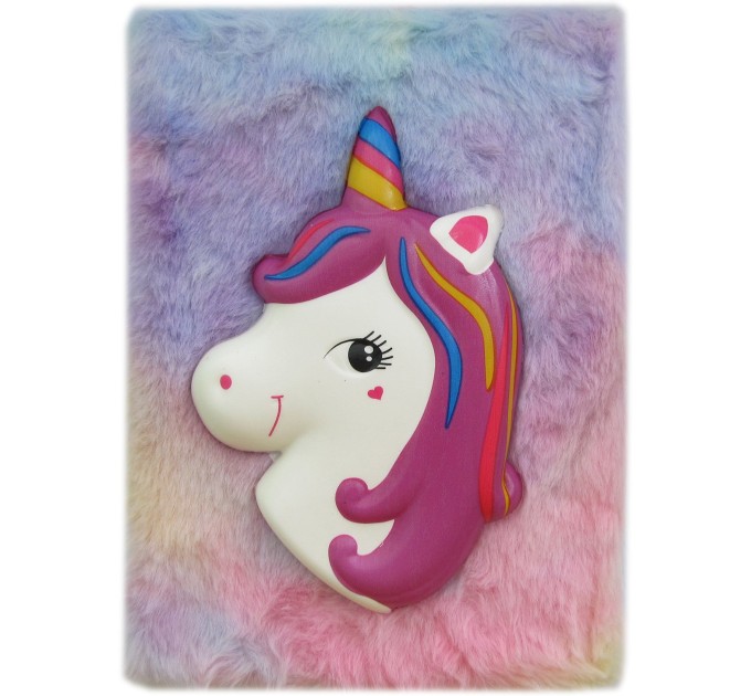 Блокнот A5, 80 л., плюшевый, «Единорог» EFMJ00001А5-2