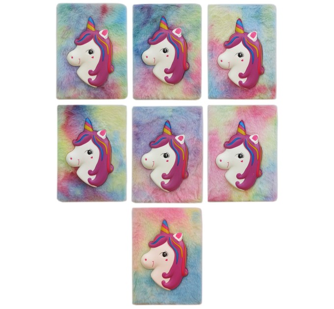 Блокнот A5, 80 л., плюшевый, «Единорог» EFMJ00001А5-2