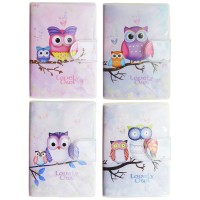 Блокнот A7, 70 л., на липучке, «LOVELY OWL» 1500-12