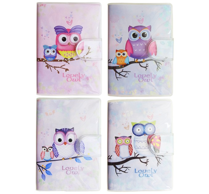Блокнот A7, 70 л., на липучке, «LOVELY OWL» 1500-12