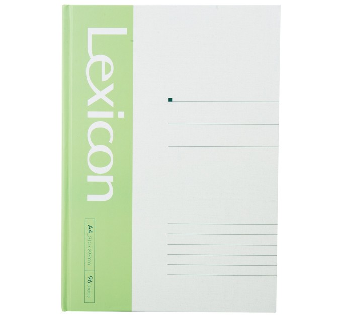 Блокнот A4, 96 л., линейка, плотная обложка, «LEXICON» 3281