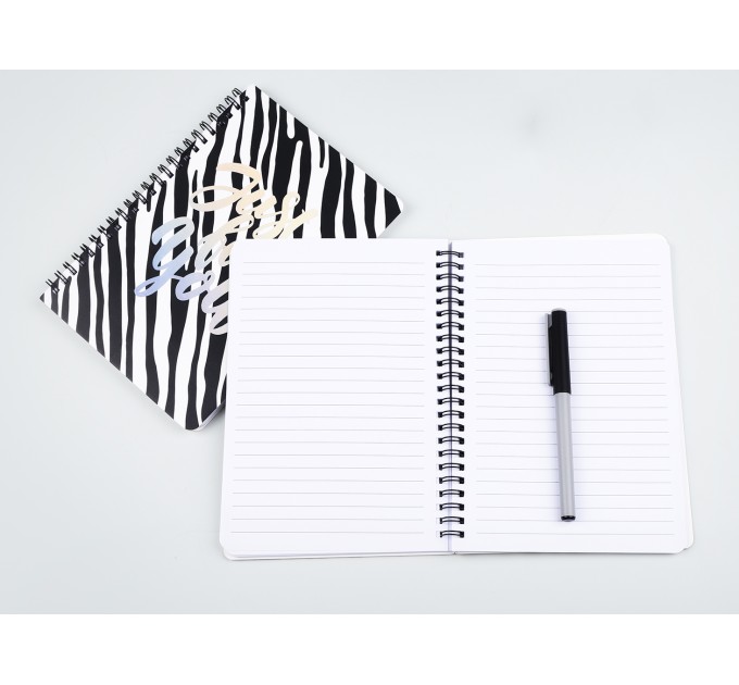 Блокнот A6, 80 л., на пружине, «Черное и белое» ВХ-А6-4407-1-4