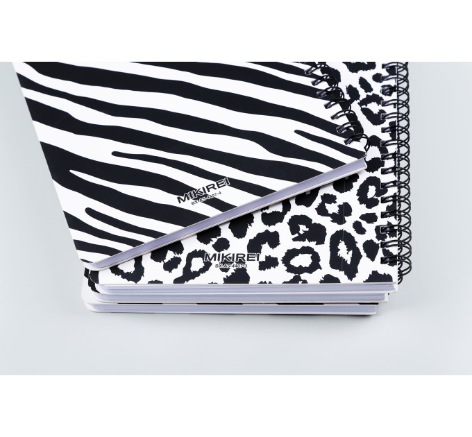 Блокнот A6, 80 л., на пружине, «Черное и белое» ВХ-А6-4407-1-4