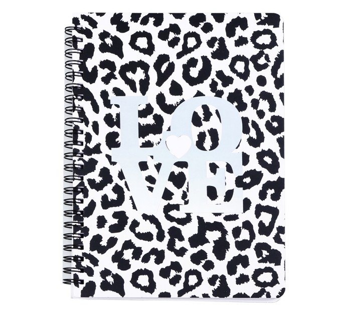 Блокнот A6, 80 л., на пружине, «Черное и белое» ВХ-А6-4407-1-4