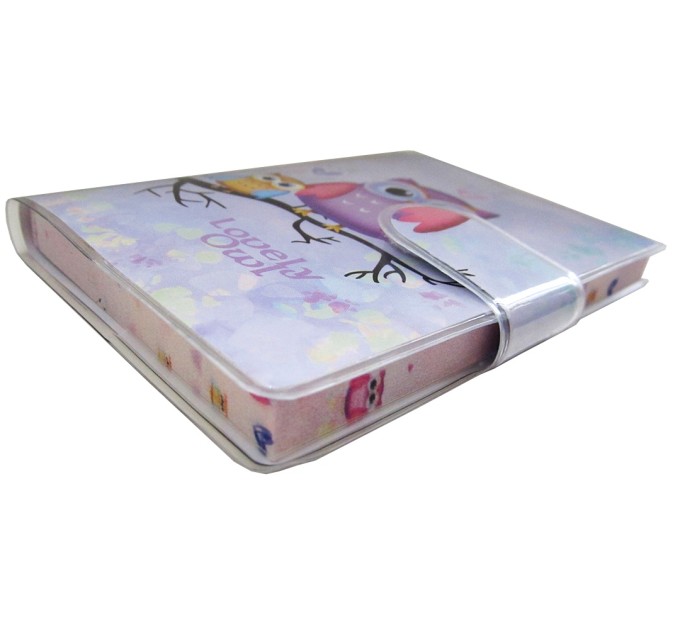 Блокнот A7, 70 л., на липучке, «LOVELY OWL» 1500-12