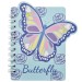 Блокнот 130х100 мм, 60 л., на гребне, «BATTERFLY» WB-95399
