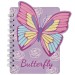 Блокнот 130х100 мм, 60 л., на гребне, «BATTERFLY» WB-95399