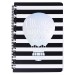 Блокнот A6, 80 л., на пружине, «Черное и белое» ВХ-А6-4407-1-4