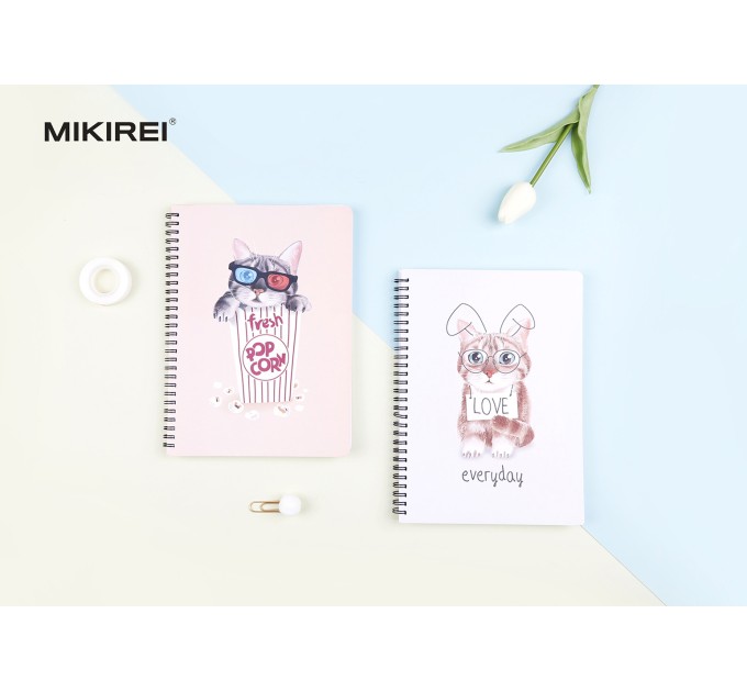 Блокнот A6, 80 л., на пружине, «Забавные котята» ВХ-А6-3533-1-4