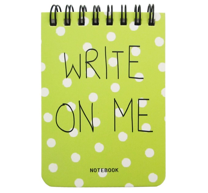 Блокнот A7, 80 л., на пружине, «Горошек» ВХ-А7UP-059-1-4