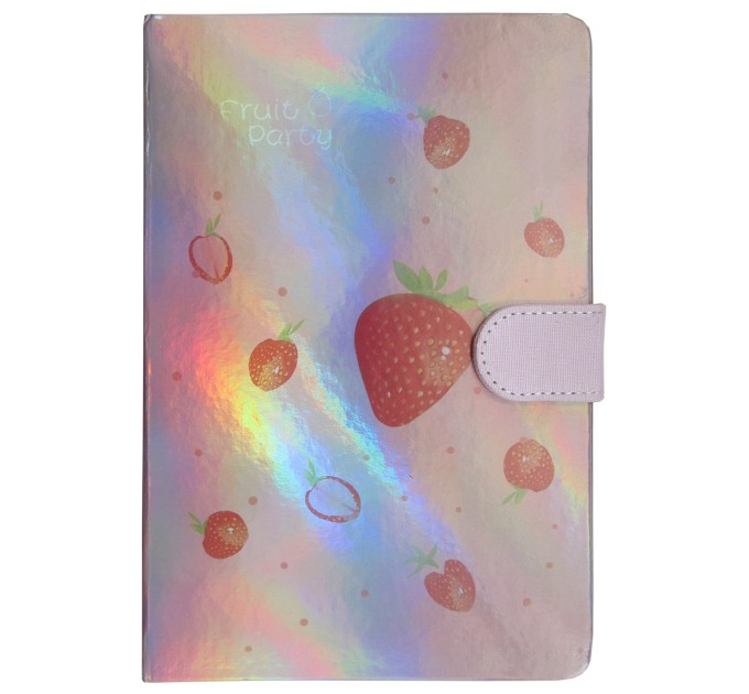Блокнот A5, 112 л., с магнитной застежкой, «FRUIT PARTY» MY002-12