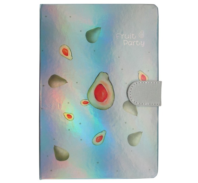Блокнот A5, 112 л., с магнитной застежкой, «FRUIT PARTY» MY002-12