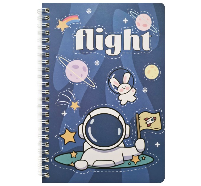 Блокнот 140х207 мм, 60 л., на гребне WB-95347