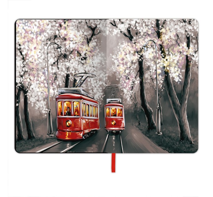 Блокнот А5, 80 л., «San Francisco», под кожу, гибкий 112070