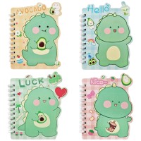 Блокнот 130х100 мм, 60 л., на гребне, «DINO» WB-95342