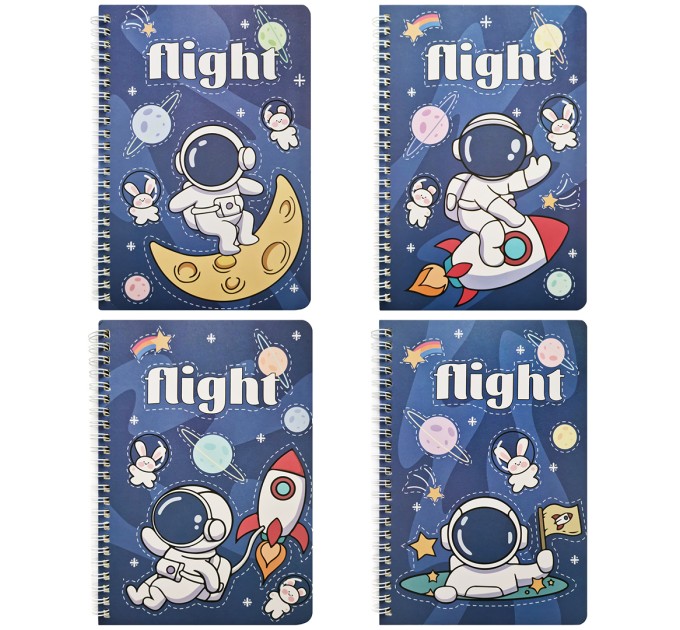 Блокнот 140х207 мм, 60 л., на гребне WB-95347