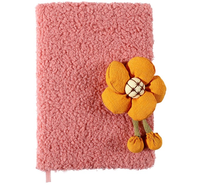 Блокнот A5, 80 л., плюшевый, с магнитной застежкой, «Цветок» MR10260A5-1