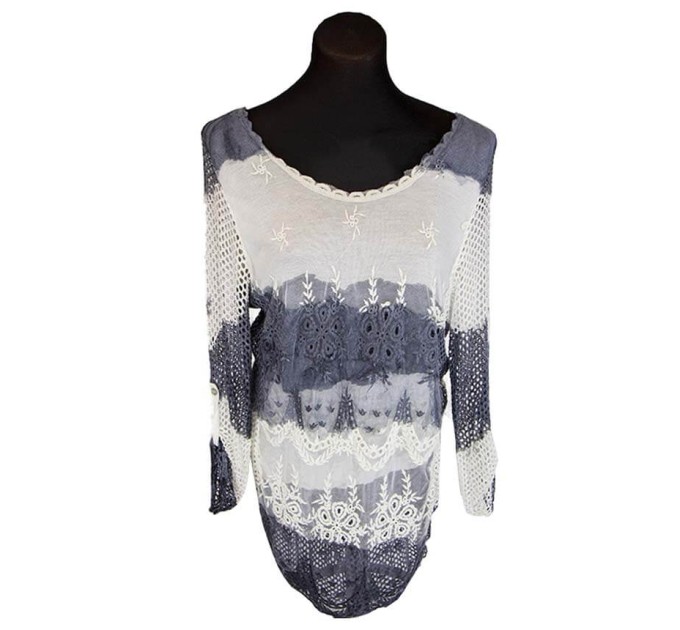 Женская блуза прозрачная сетчатая