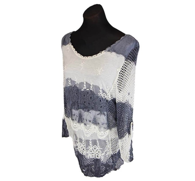 Женская блуза прозрачная сетчатая