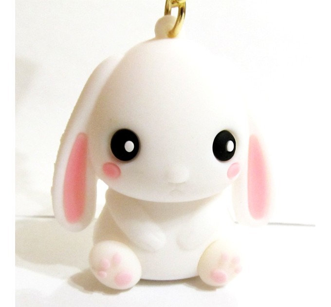 Брелок для ключей, Белый зайчик СТИ3