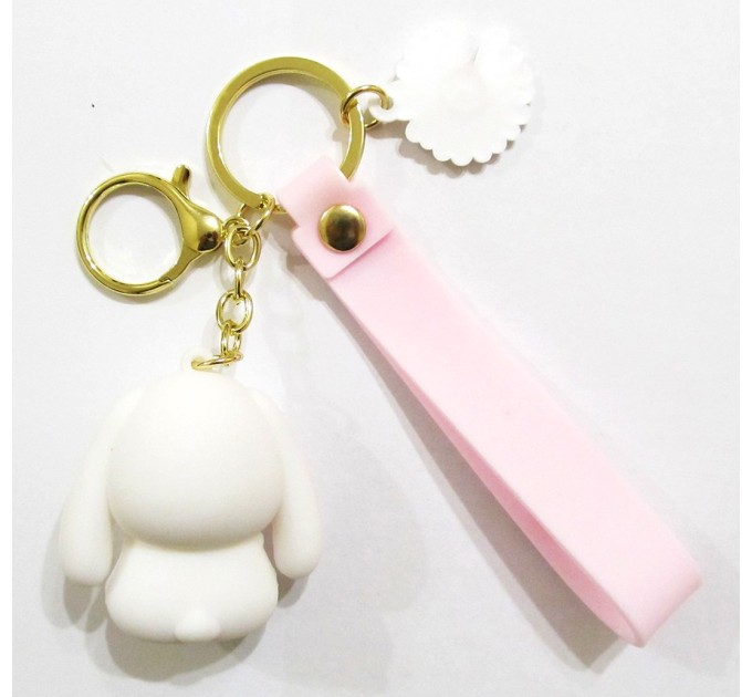 Брелок для ключей, Белый зайчик СТИ3