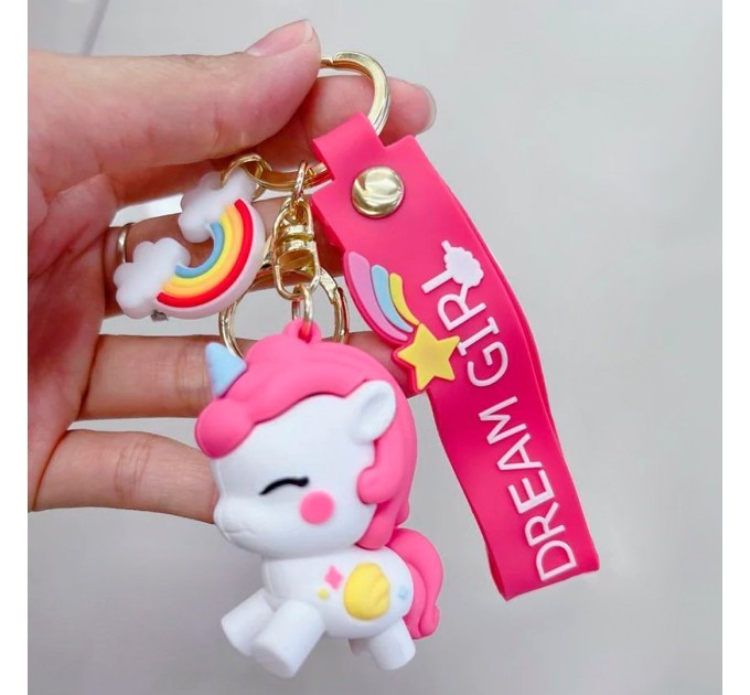 Брелок для ключей, Единорог белый ЕДИ6