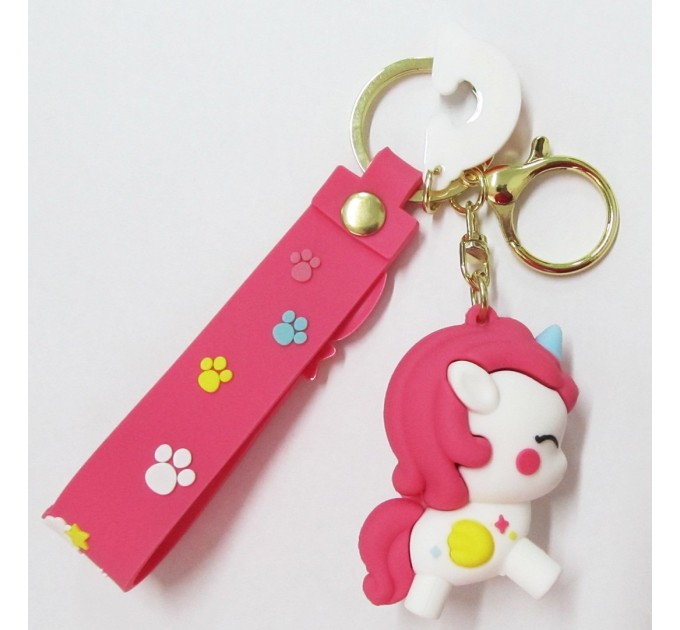 Брелок для ключей, Единорог белый ЕДИ6