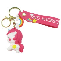 Брелок для ключей, Единорог белый ЕДИ6