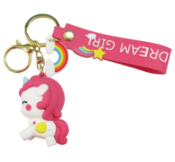 Брелок для ключей, Единорог белый ЕДИ6