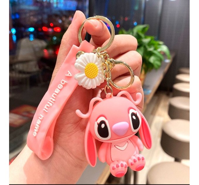 Брелок для ключей, Розовый зайчик СТИ1