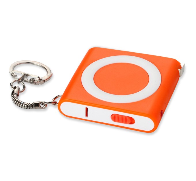 Брелок-рулетка с фонариком "Книга", 1м