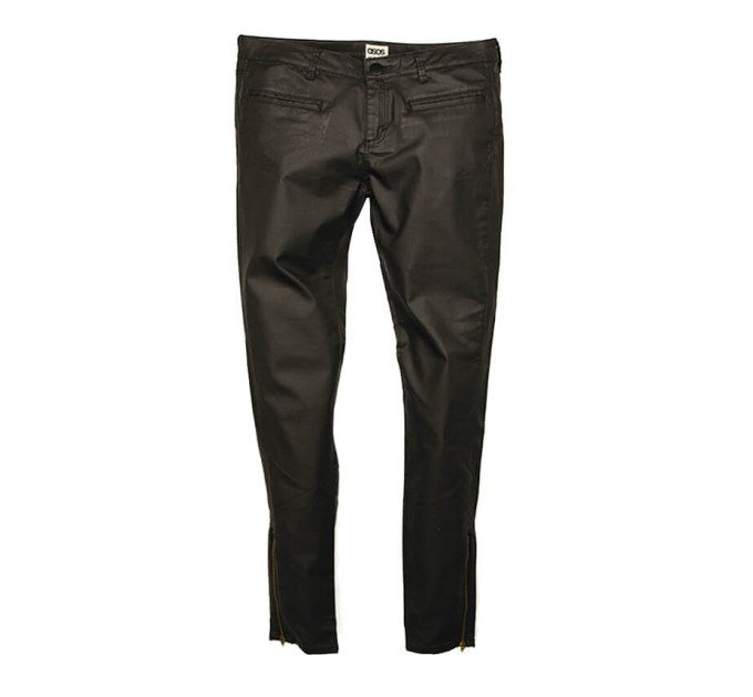 Брюки женские экокожа Asos denim