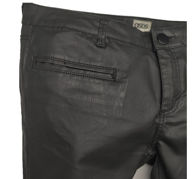 Брюки женские экокожа Asos denim