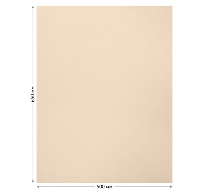 Бумага для пастели 50х65 см, 130 г/м², верже, хлопок, мраморный крем 93502C