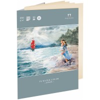 Папка для акварели А4, 10 л., 260 г/м², «Ассоль», лён палевый П-1506