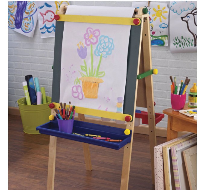 Бумага для рисования в рулоне 420х20, 100 г/м², «РИСУЙ-ИГРАЙ-УЧИСЬ» 112173